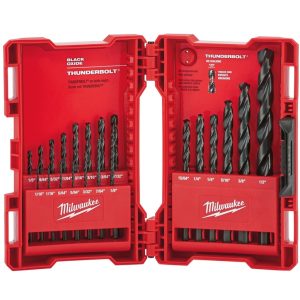 JUEGO DE BROCAS DE OXIDO NEGRO THUNDERBOLT 21 PIEZAS (48-89-2801) MILWAUKEE