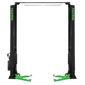 Elevador Asimetrico De 2 Postes De 4.5 Toneladas 3hp Y 220 Voltios Con Conexion Aerea Muth