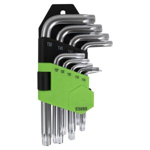 SET DE 9 LLAVES TORX CORTAS SET DE 9 LLAVES TORX CORTAS